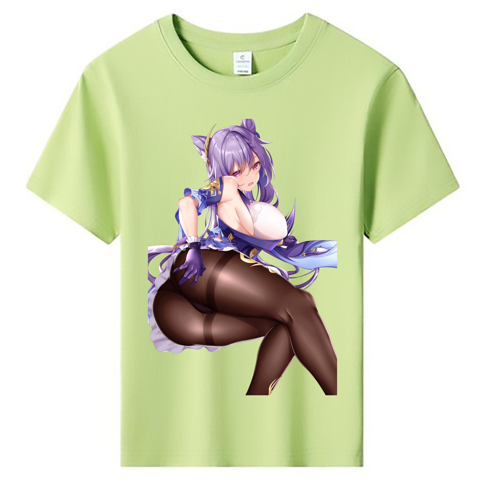 げんし神 刻晴 こくせい genshin Kokusei 綿100％キッズTシャツ（フロントプリント）